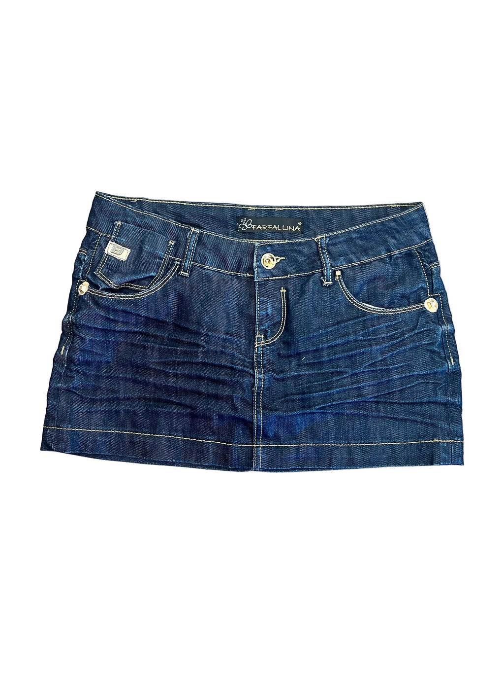 Farfallina Vintage European Denim Skirt