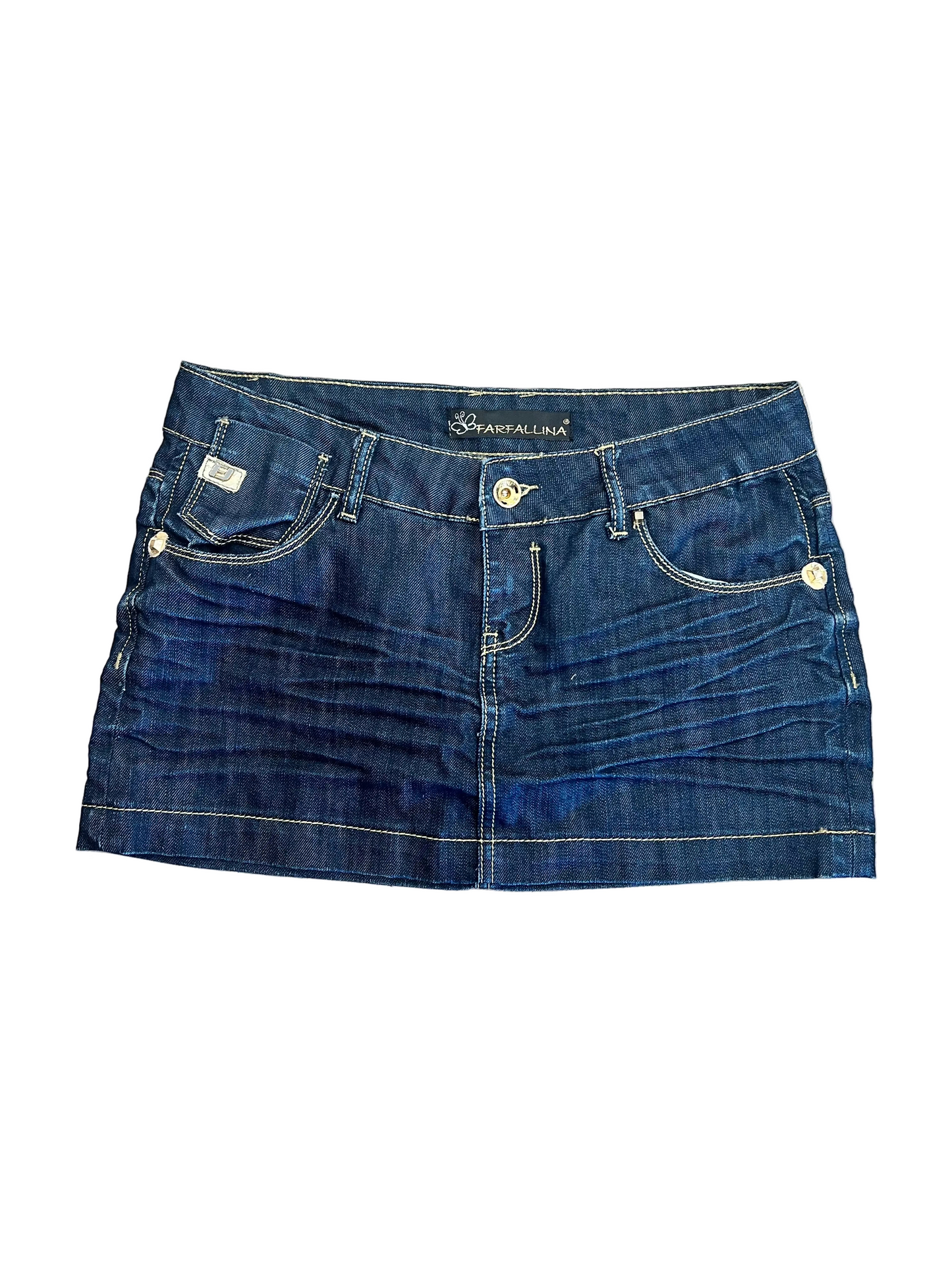 Farfallina Vintage European Denim Skirt