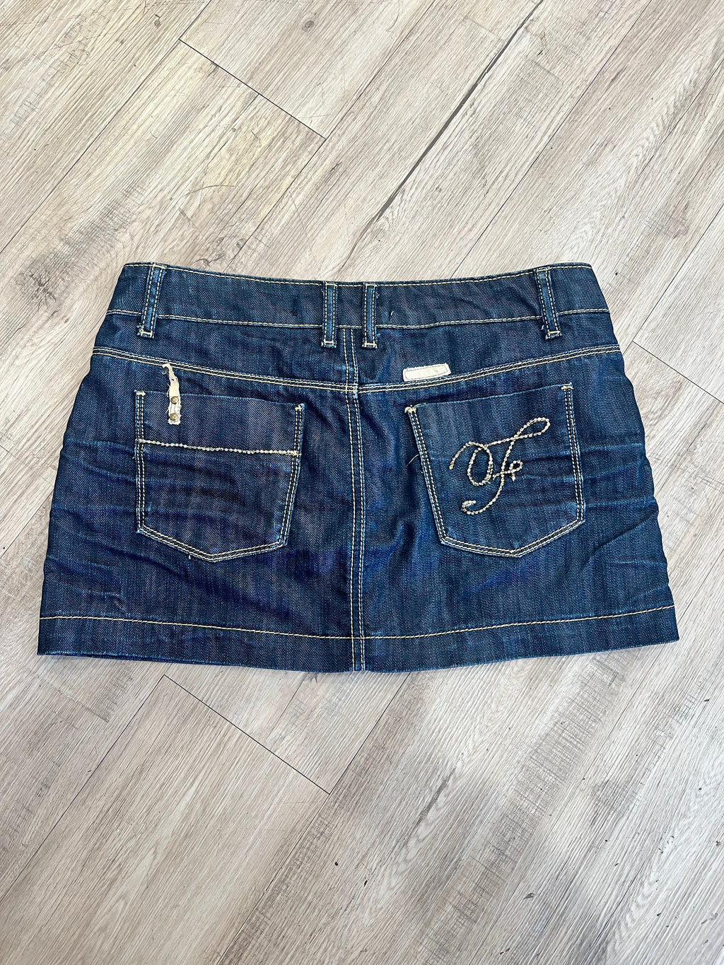 Farfallina Vintage European Denim Skirt