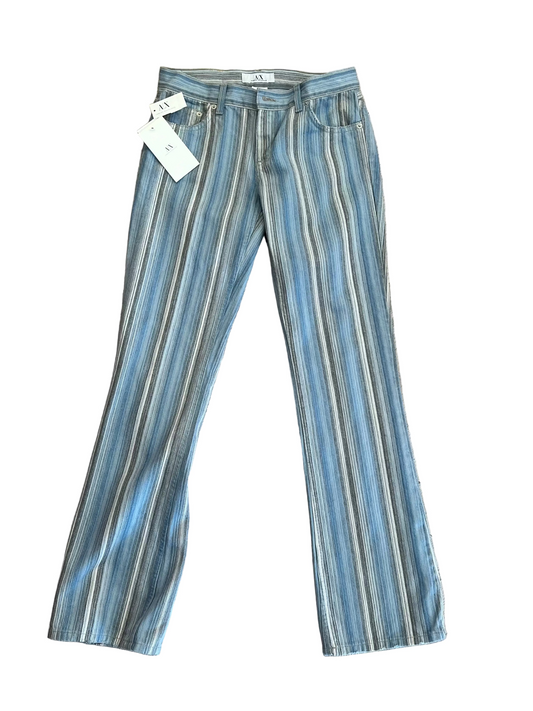 Armani Exchange Pinstripe Low-Rise Bootcut Jeans - New With Tags