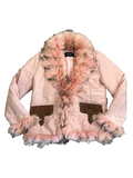Olivieri Les Marées Collection Vintage Italian Pink Winter Coat