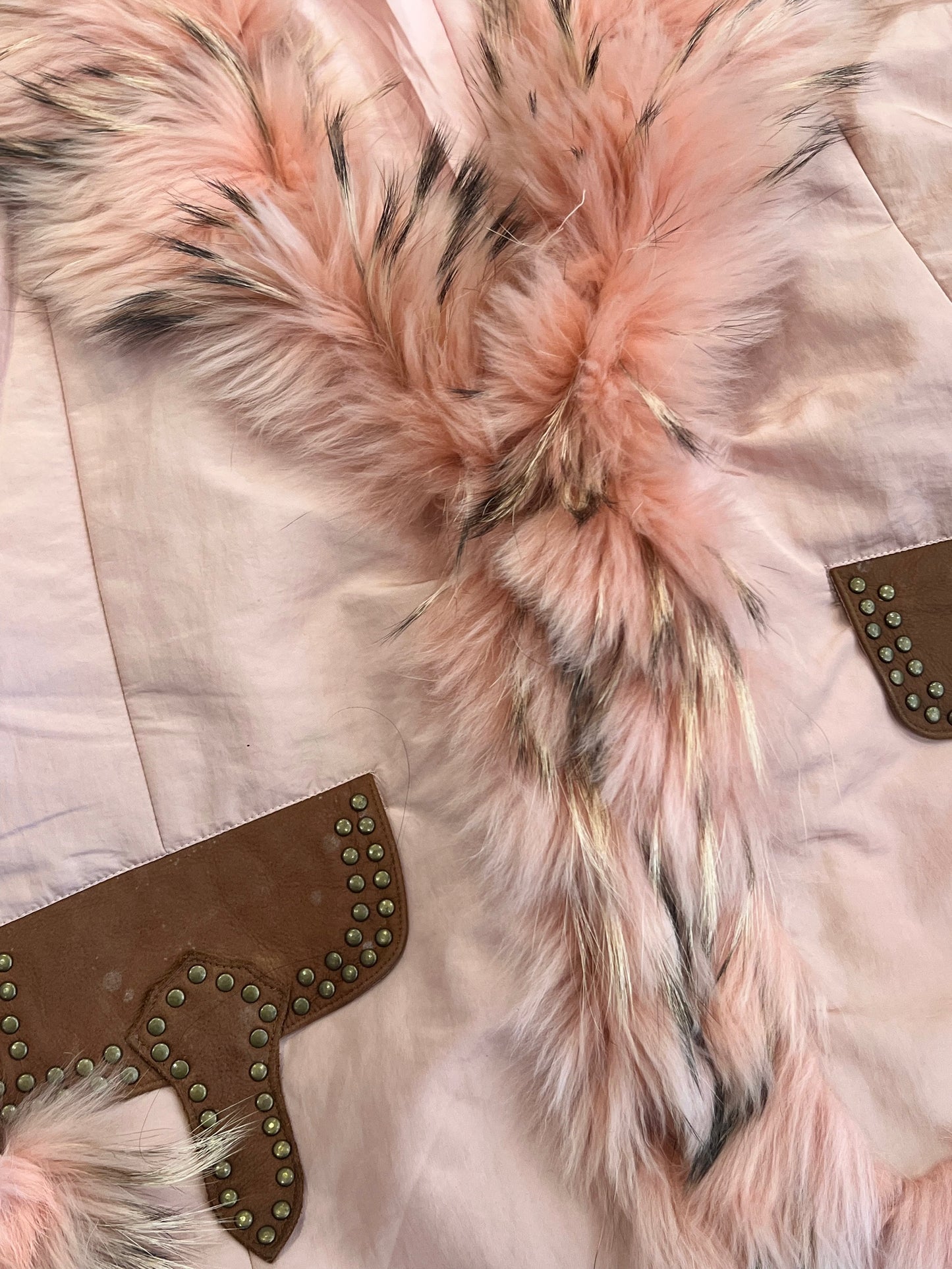 Olivieri Les Marées Collection Vintage Italian Pink Winter Coat