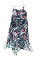 Y2K Asymmetrical Floral Print Dress