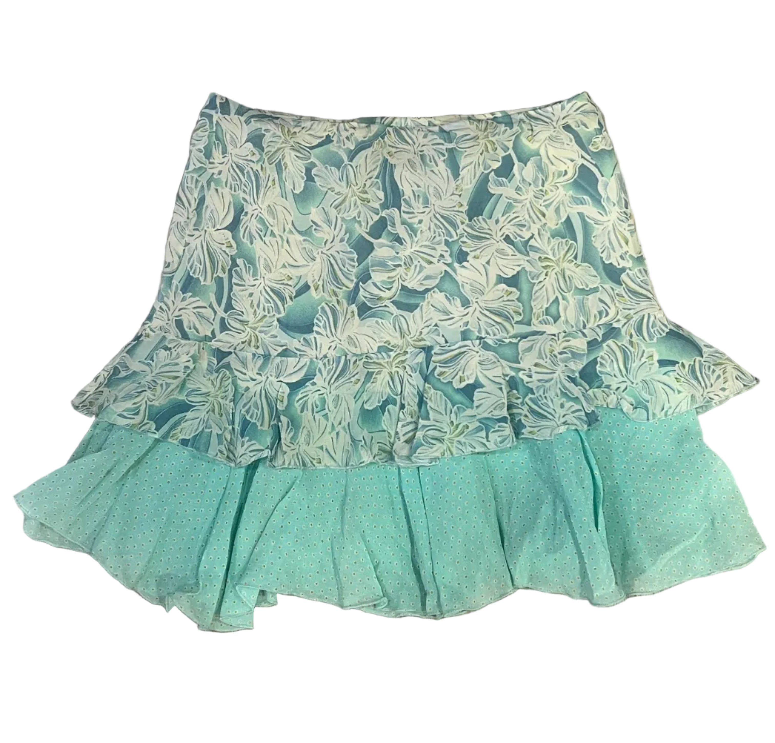 Y2K Mini Floral Layered Skirt