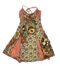 Y2K Patchwork Floral Print Fit & Flare Dress