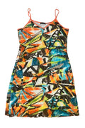 Y2K Abstract Lace Slip Dress