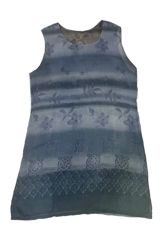 Vintage Sheer Gray Tunic Dress
