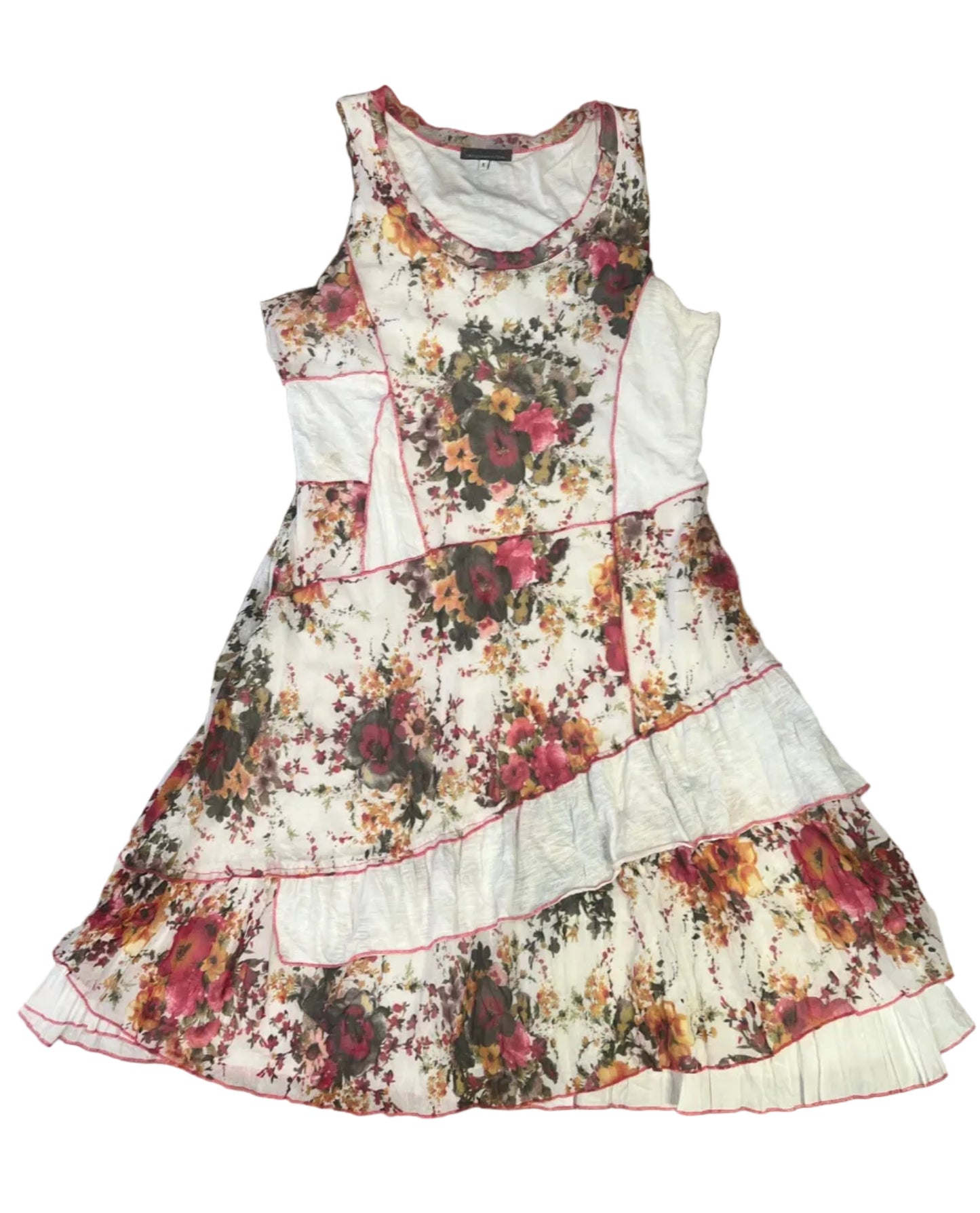 Y2K Floral Patchwork Dress