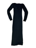 Sheer Black Knit Maxi Dress