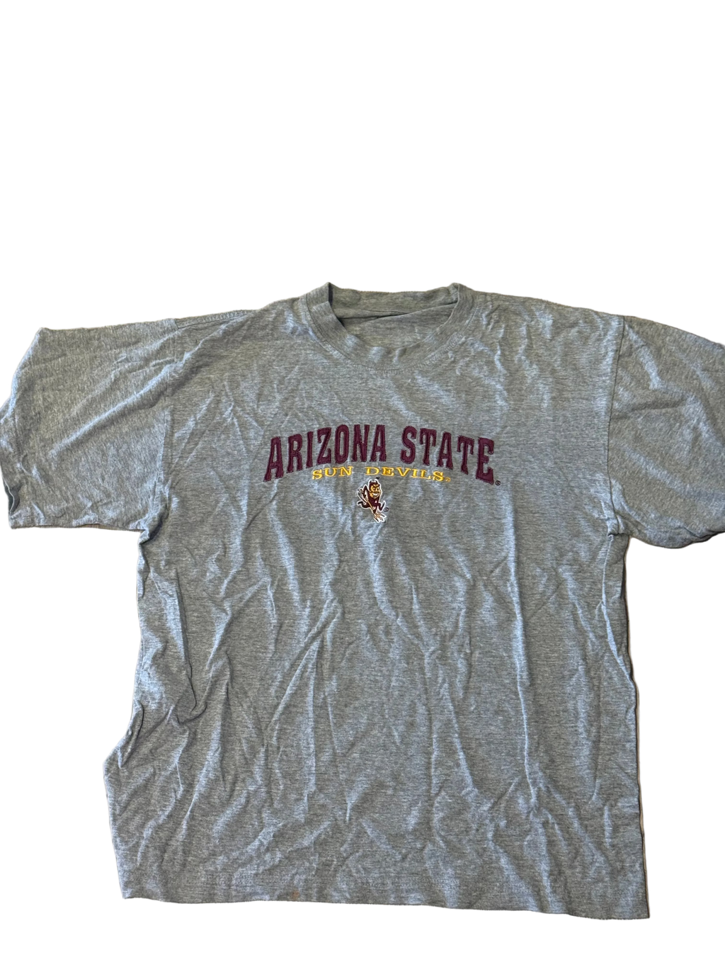Vintage ASU Gray Embroidered T-Shirt – Size Medium
