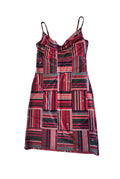 Vintage Aziz Sequins Geometric Pattern Mini Slip Dress