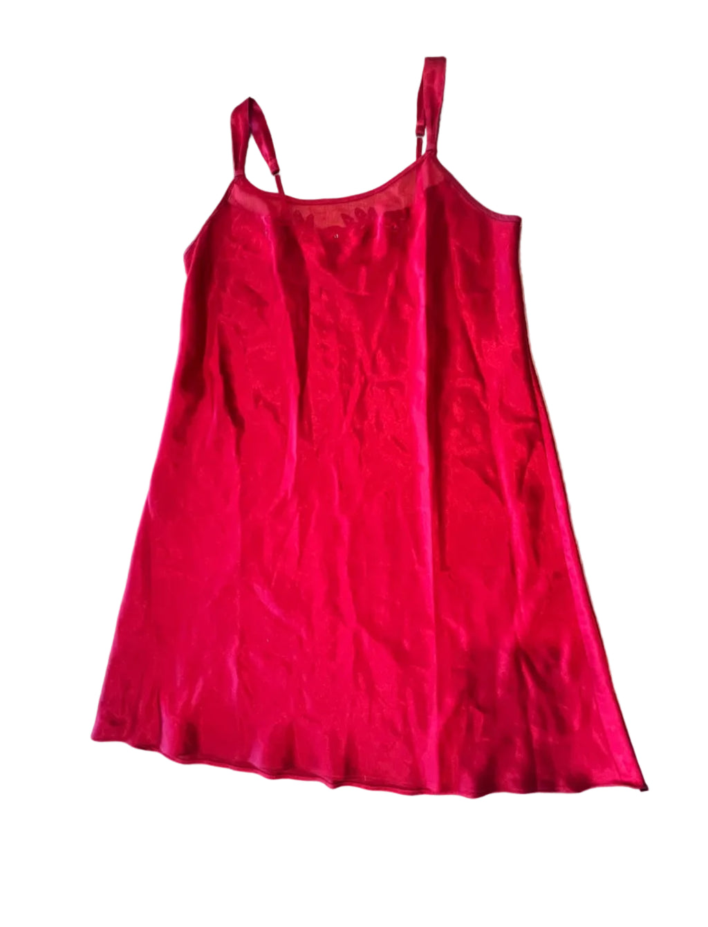 Vintage Red Mini Slip Dress