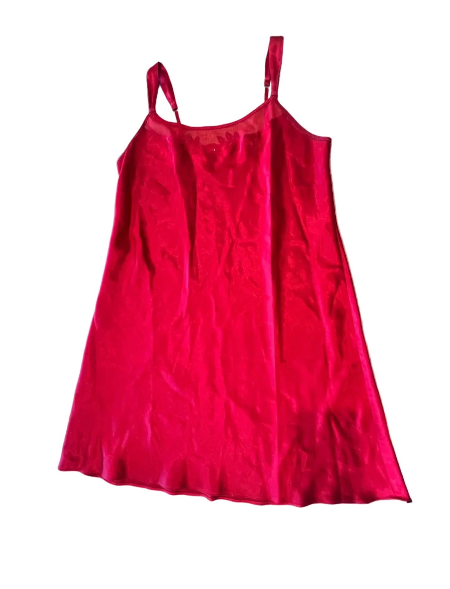 Vintage Red Mini Slip Dress