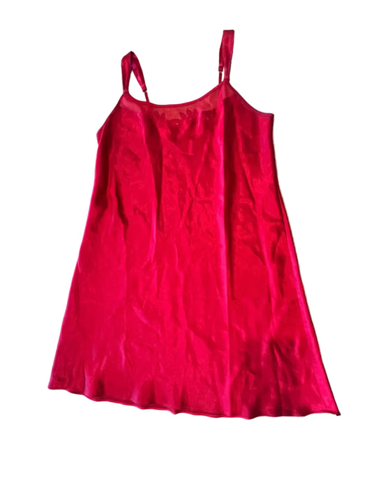 Vintage Red Mini Slip Dress