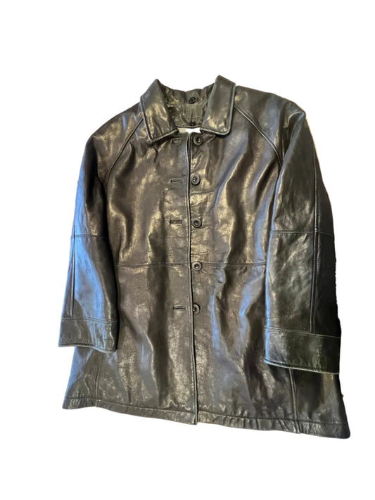 Bernardo Vintage Black Leather Jacket