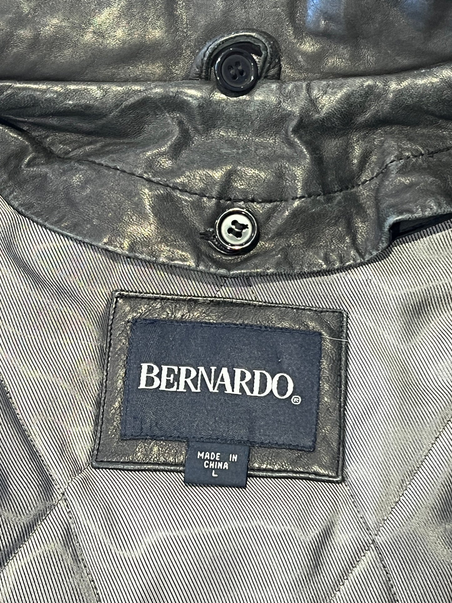 Bernardo Vintage Black Leather Jacket