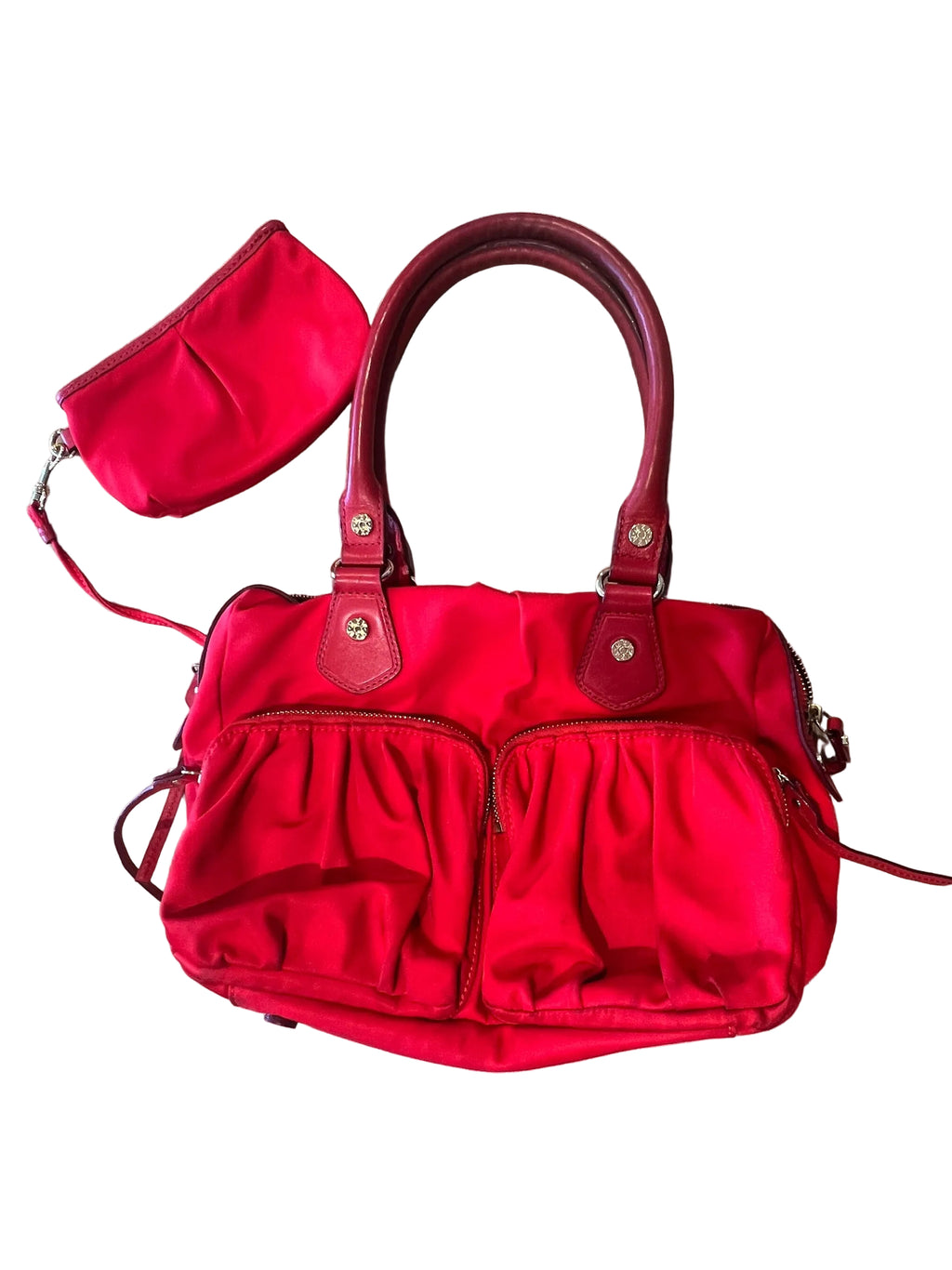 MZ Wallace Red Tote Bag with Coin Purse