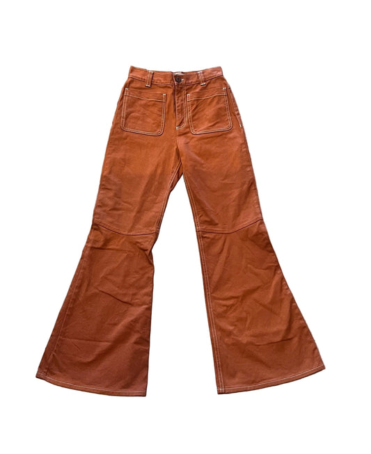 See by Chloe High-rise Burnt Orange Pants