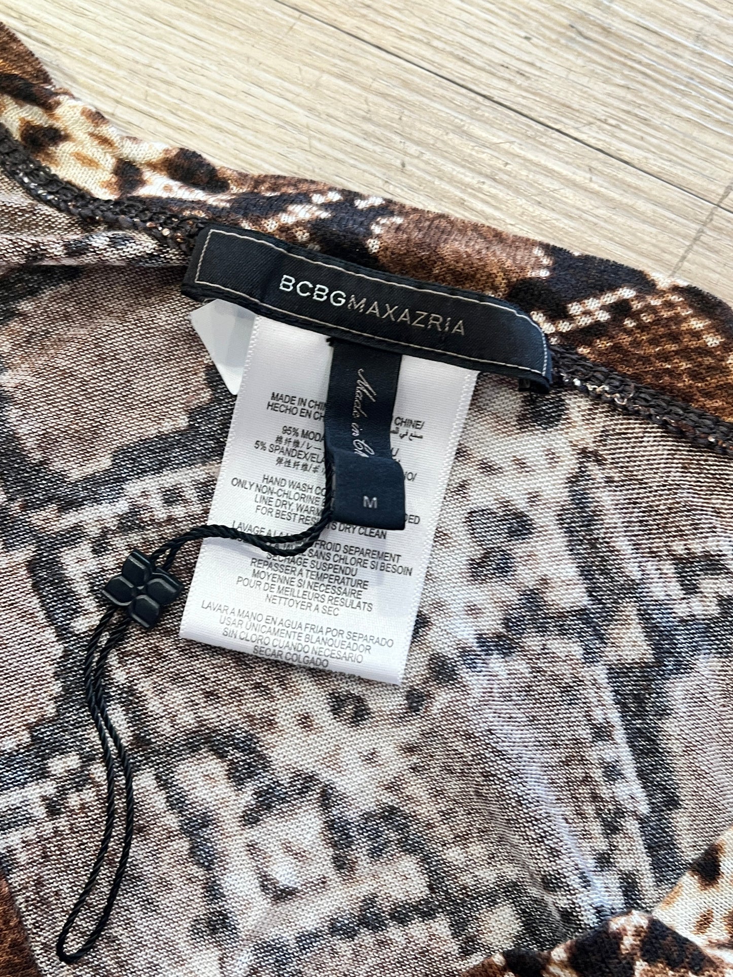 BCBG MaxAzria Snake Print Dress