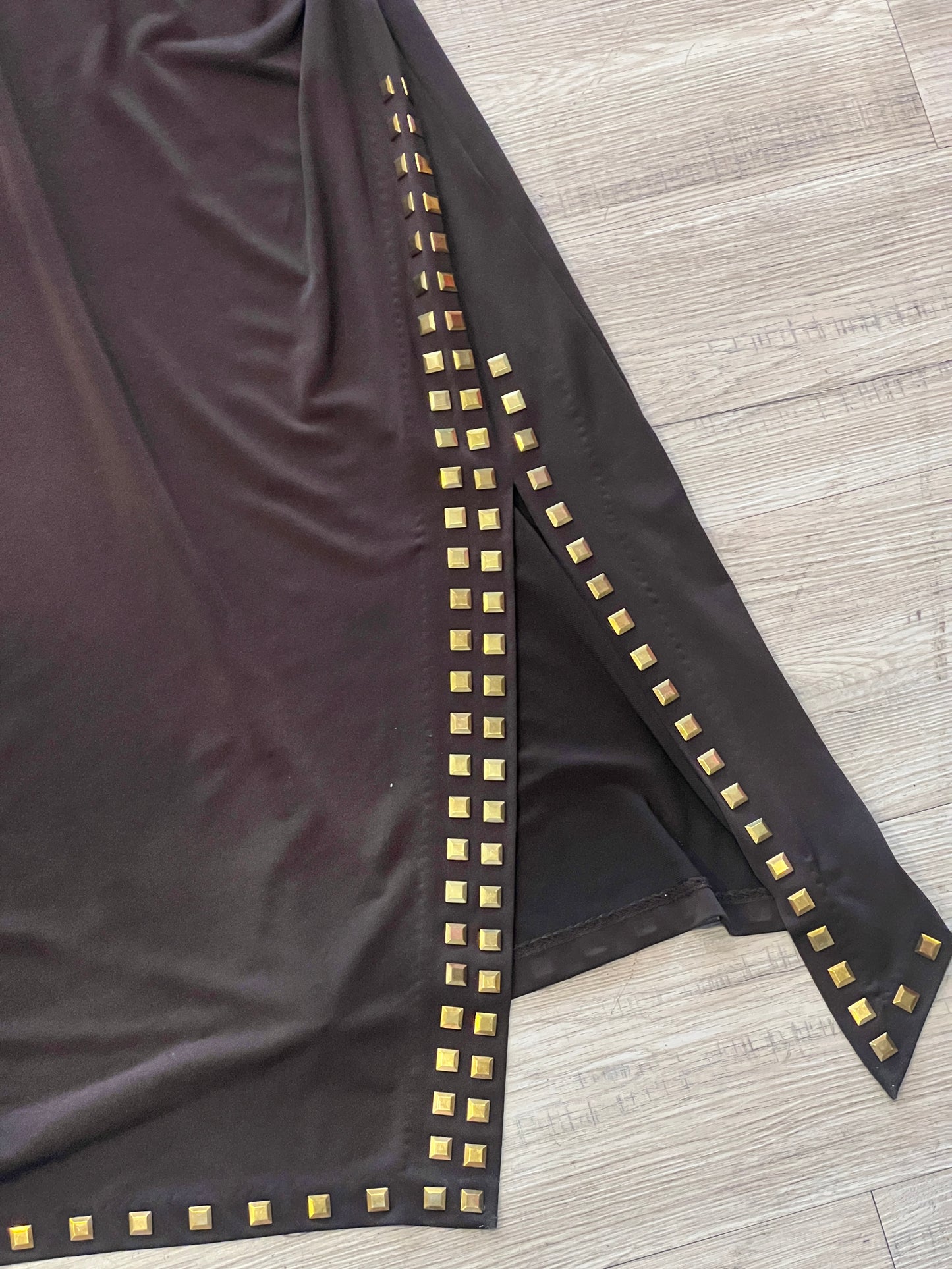 Michael Kors Studded Chocolate Brown Dress
