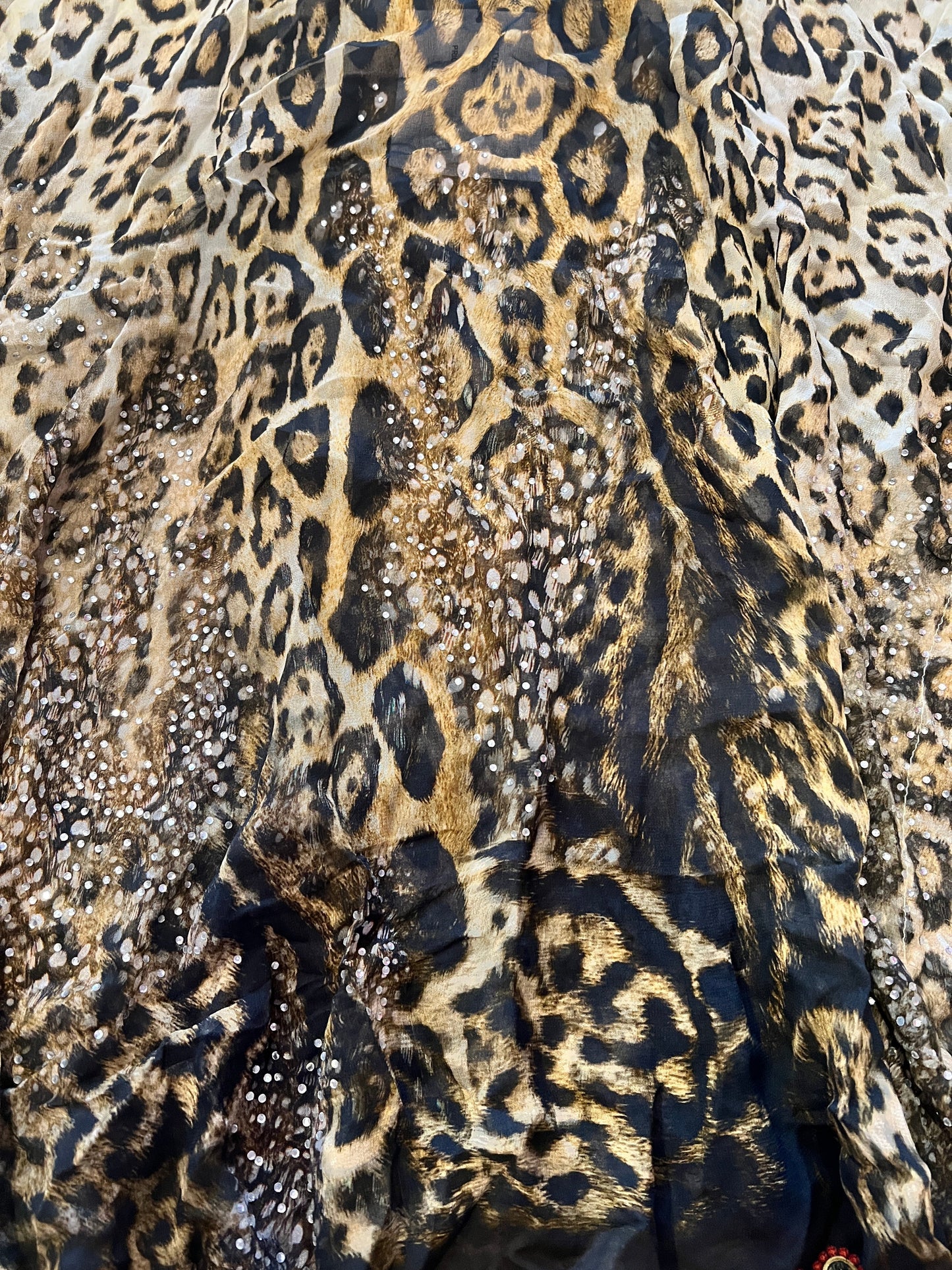 Cheetah and Rhinestone Caftan