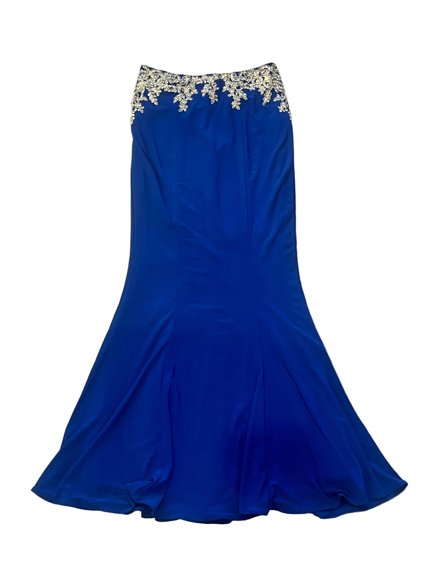 Y2K Anny Lee Embellished Royal Blue Maxi Skirt