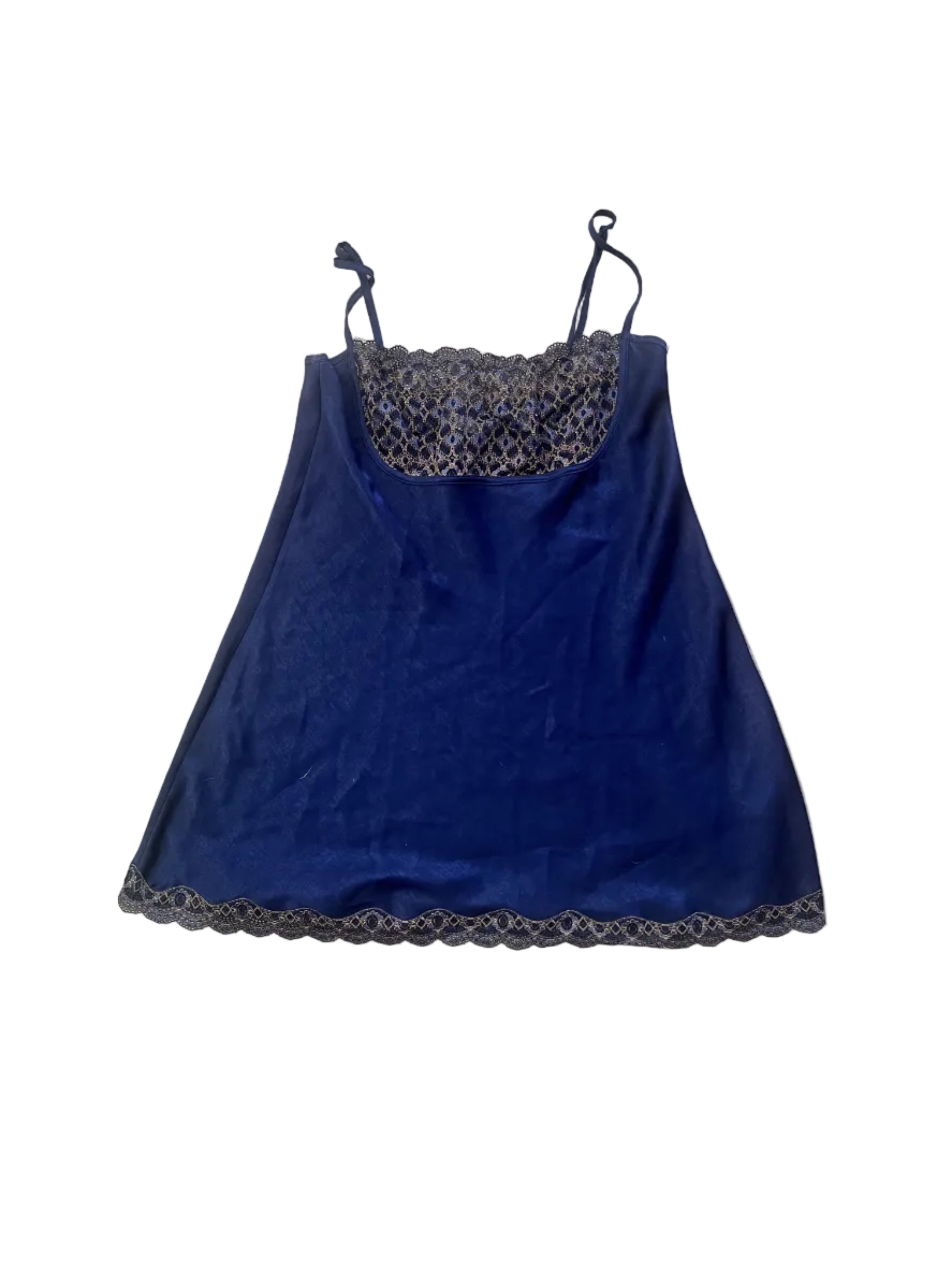 Vintage Victoria's Secret Navy and Lace Slip Dress