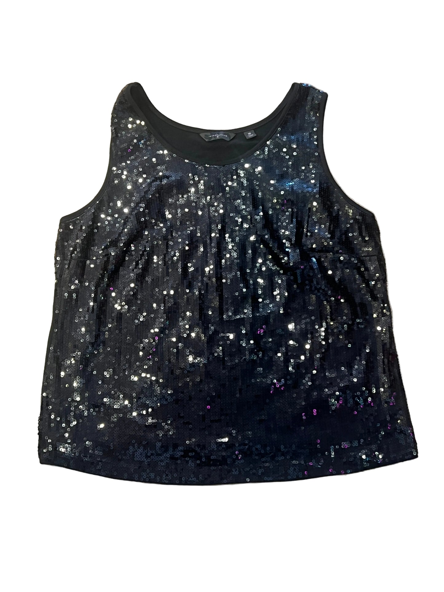 Black Sequin Tank Top