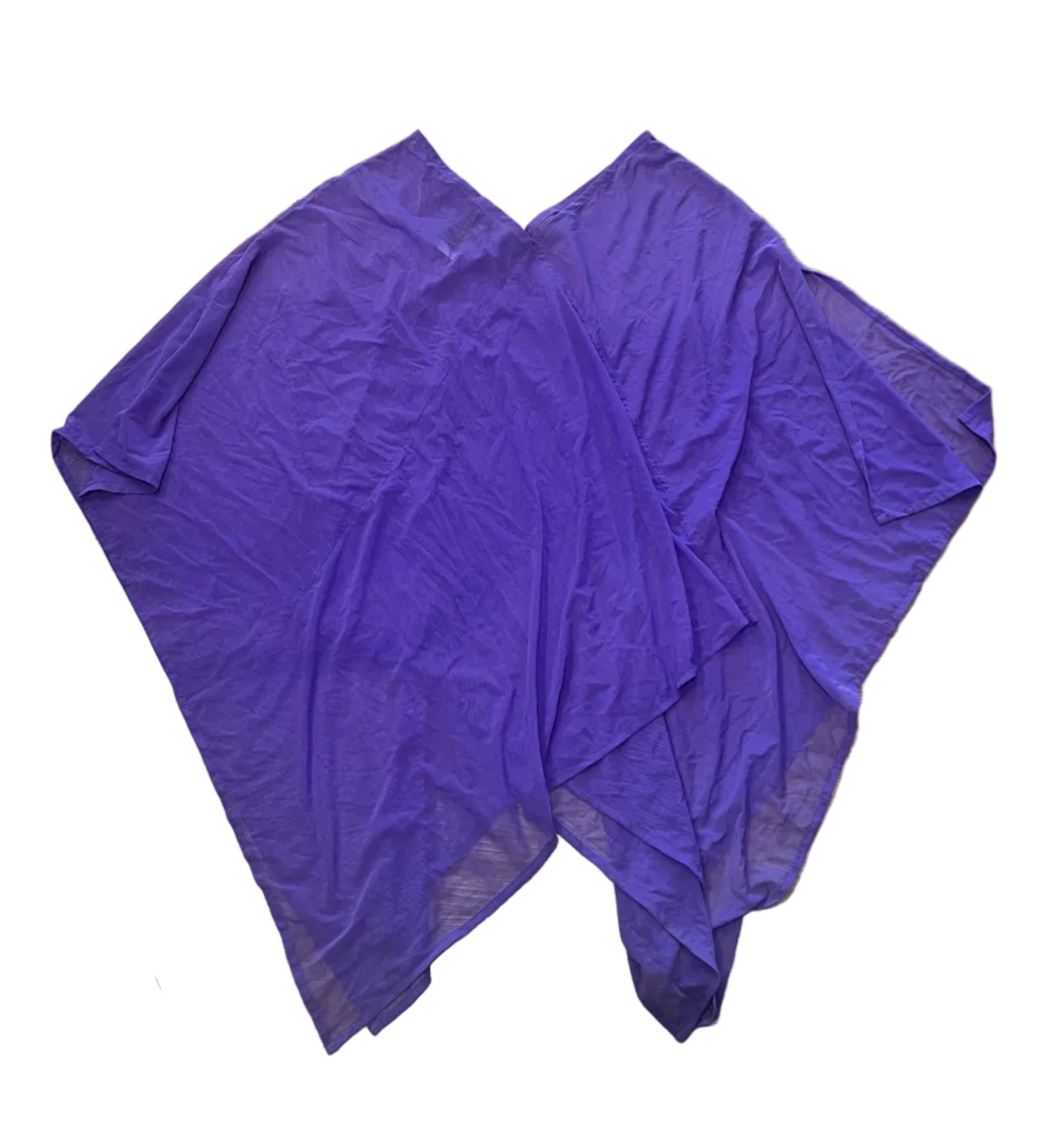 Y2K TOGS Australia Purple Sheer Poncho Top