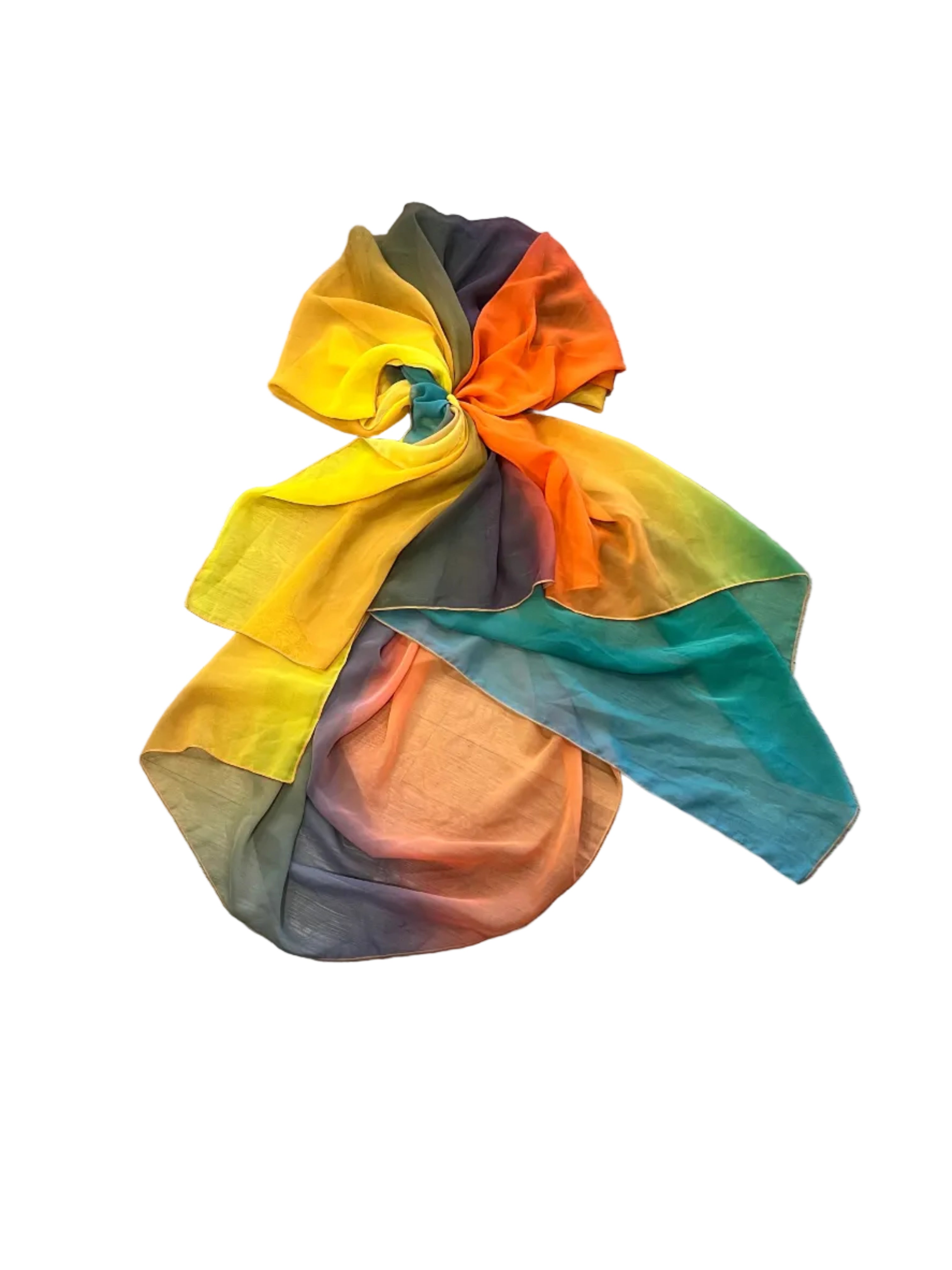 Sunset Ombré Chiffon Wrap Scarf