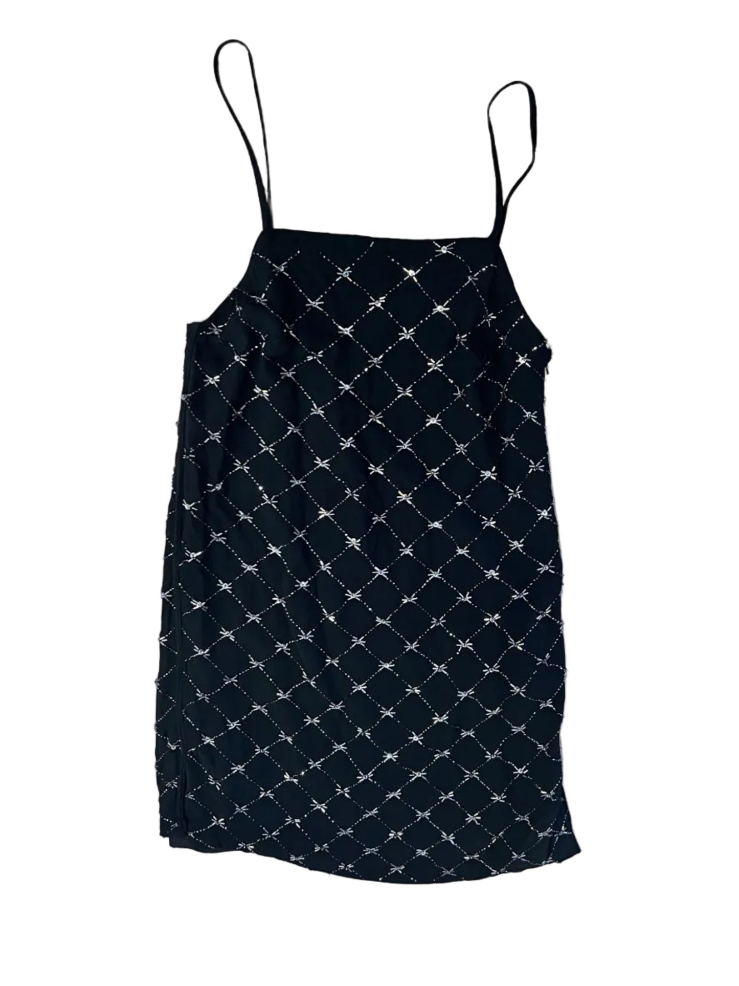 AllSaints Hand-Embellished Beaded Slip Dress