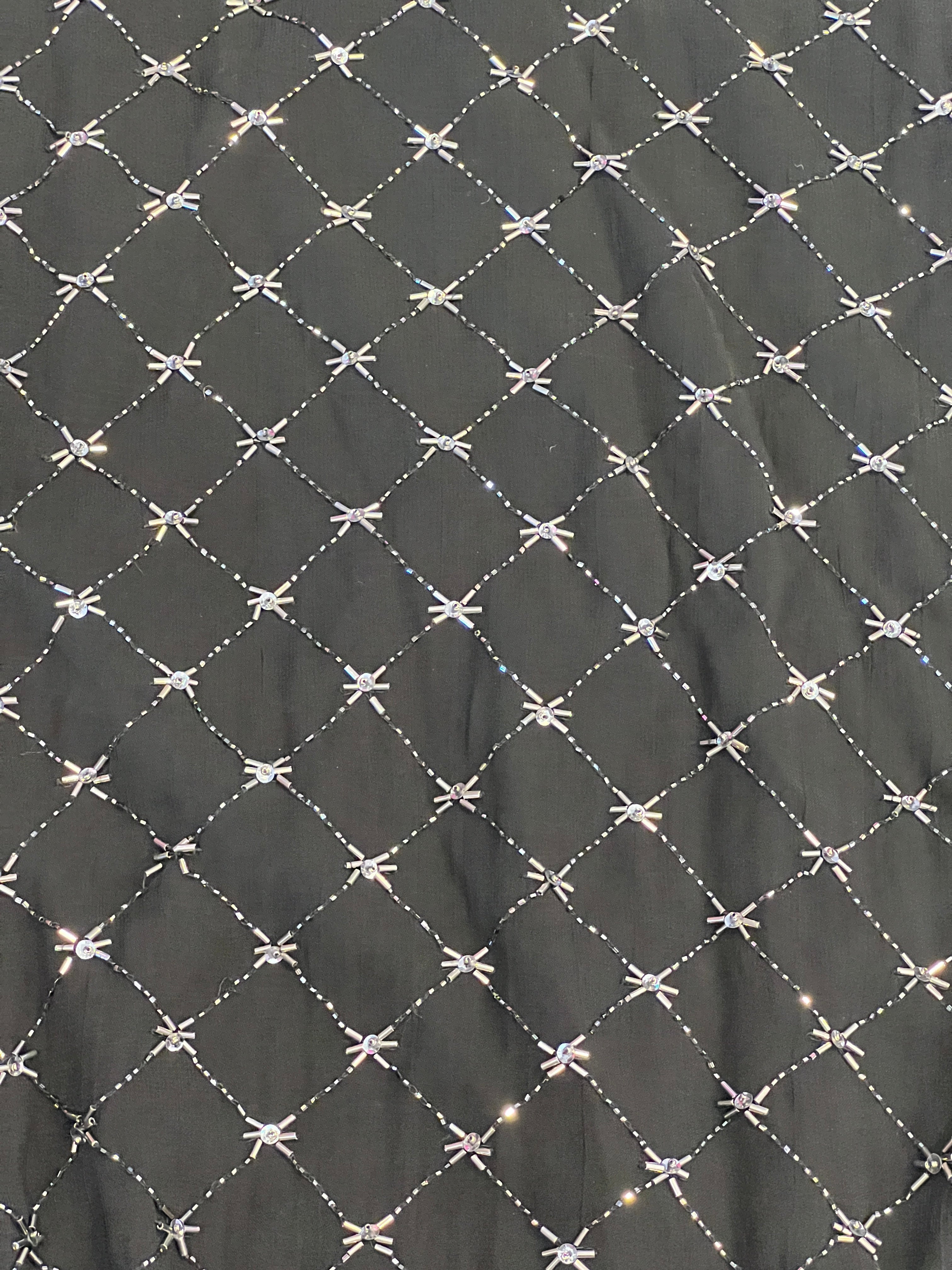 AllSaints Hand-Embellished Beaded Slip Dress