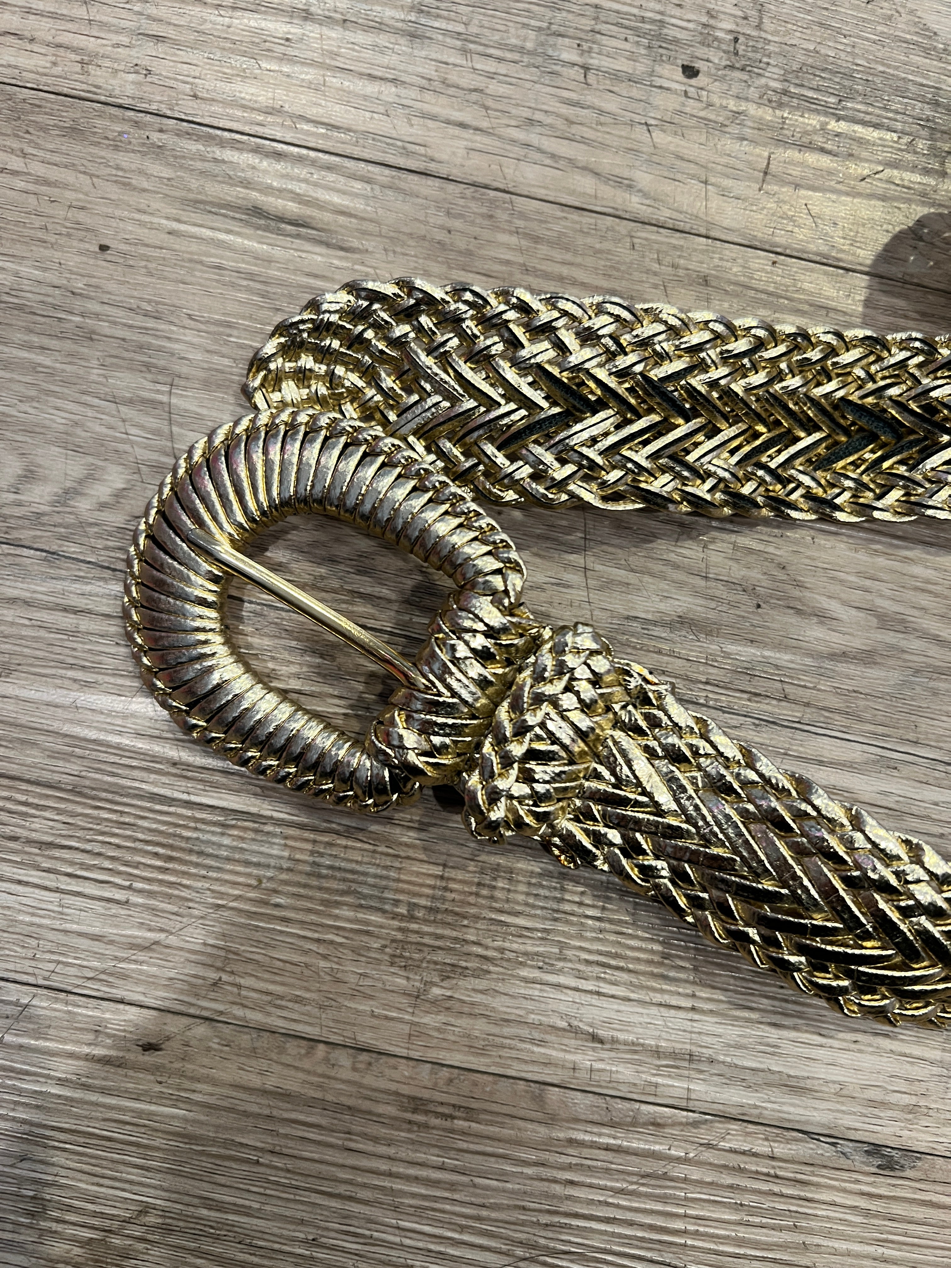 Gold Braided Statement Belt