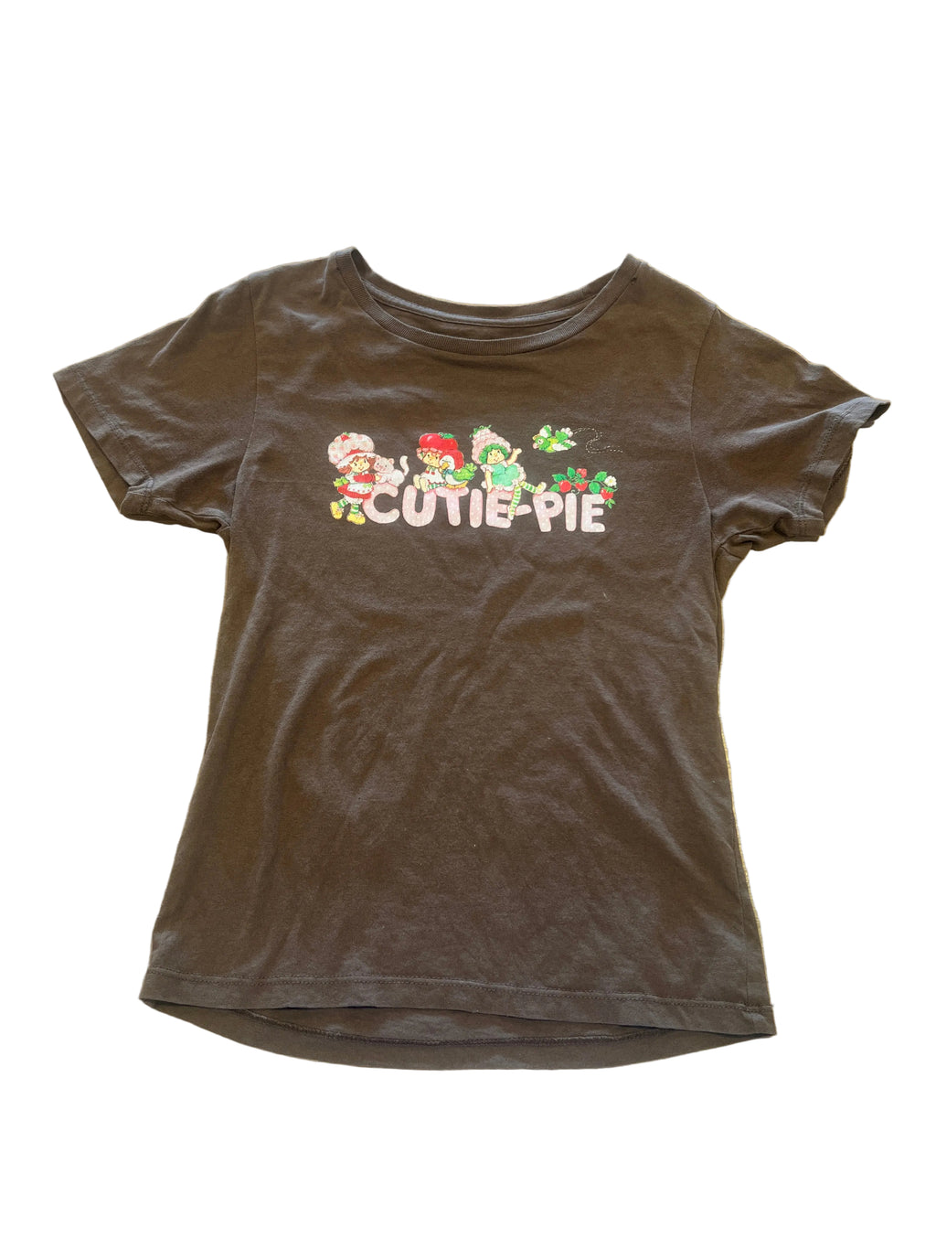 Y2K Strawberry Shortcake “Cutie Pie” Graphic Baby Tee
