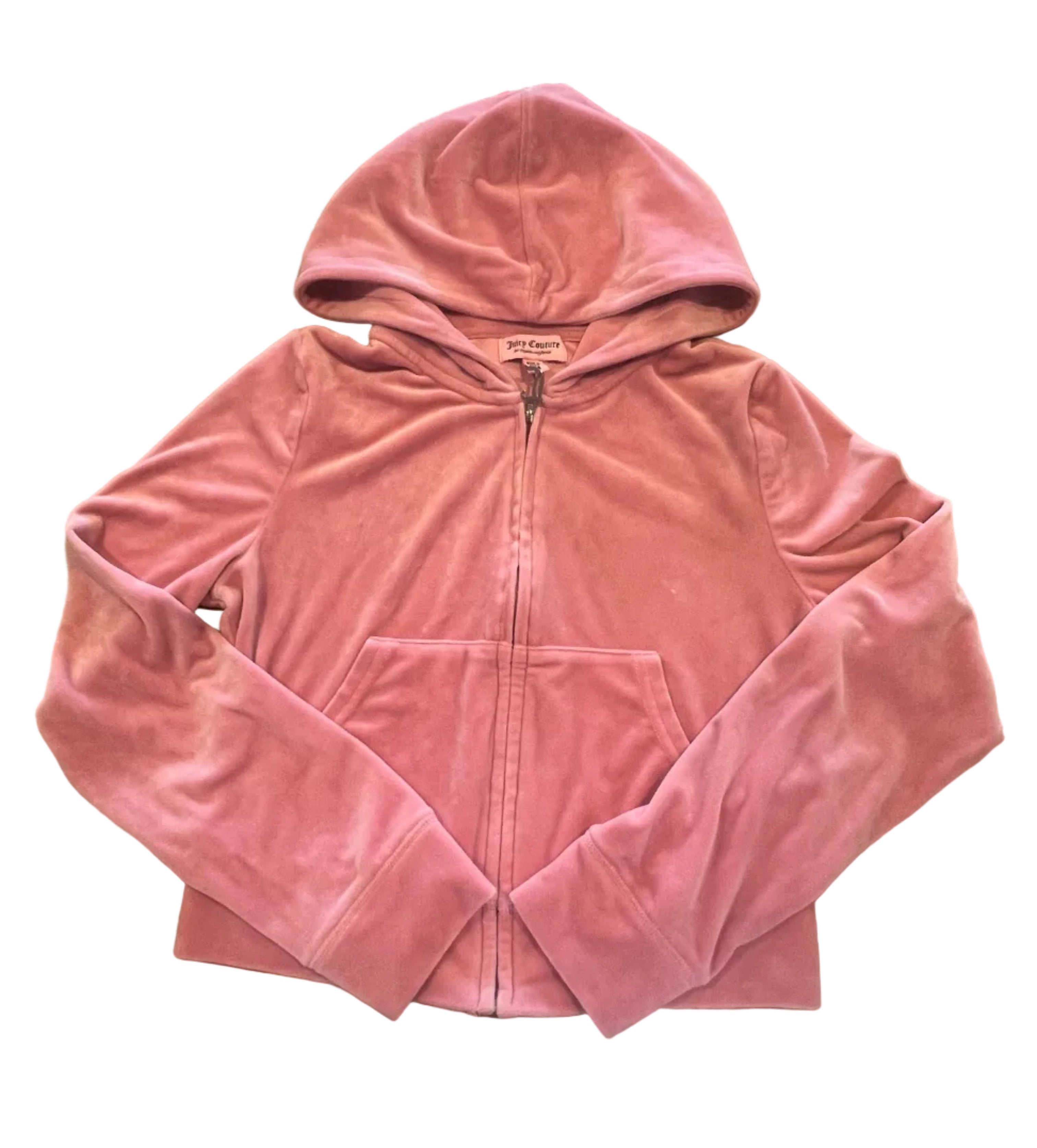 Y2K Juicy Couture Pink Velour Rhinestone Track Suit Set | Juicy Hoodie & Pants