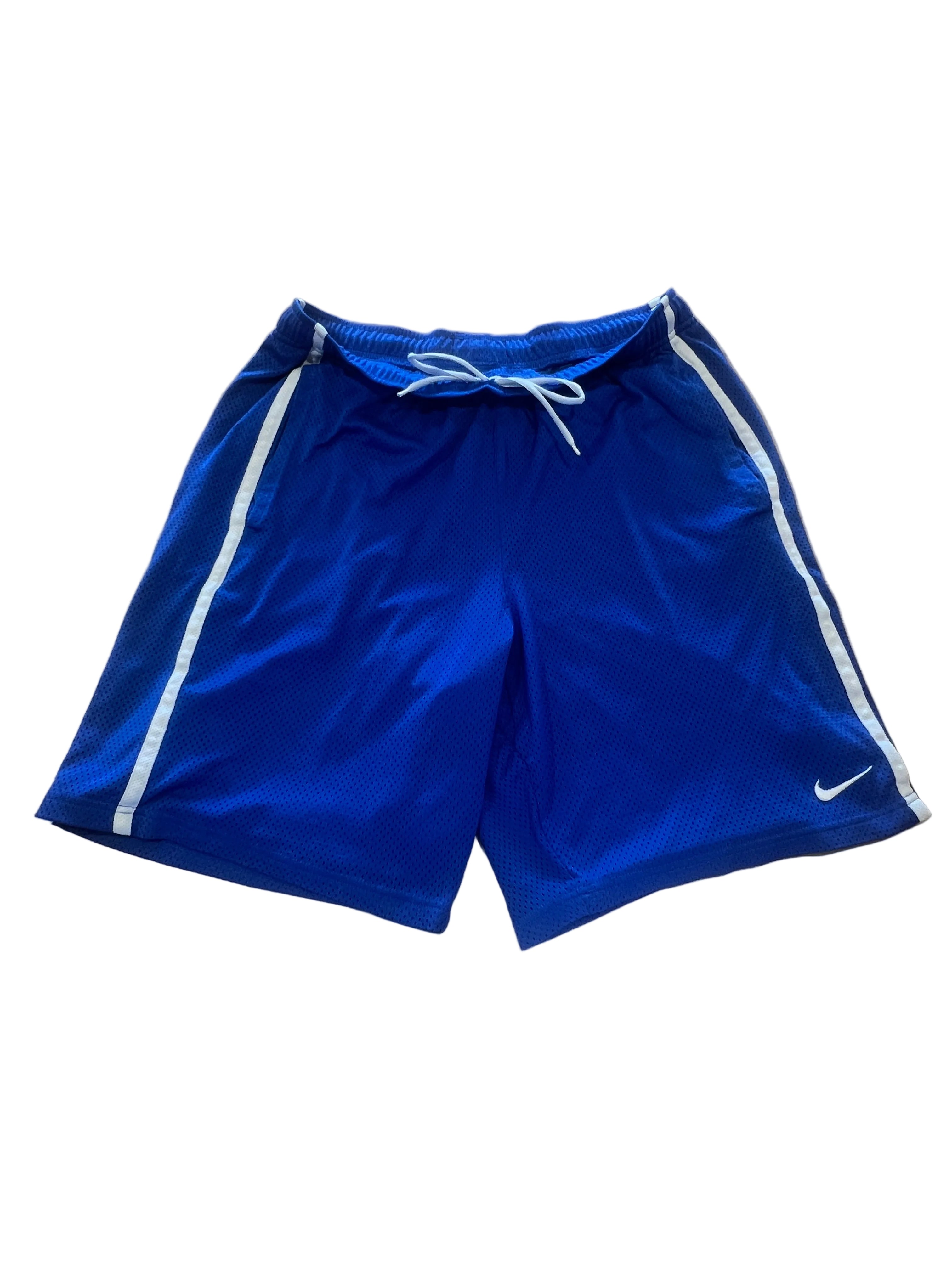 Vintage Y2K Nike Blue Mesh Athletic Basketball Shorts
