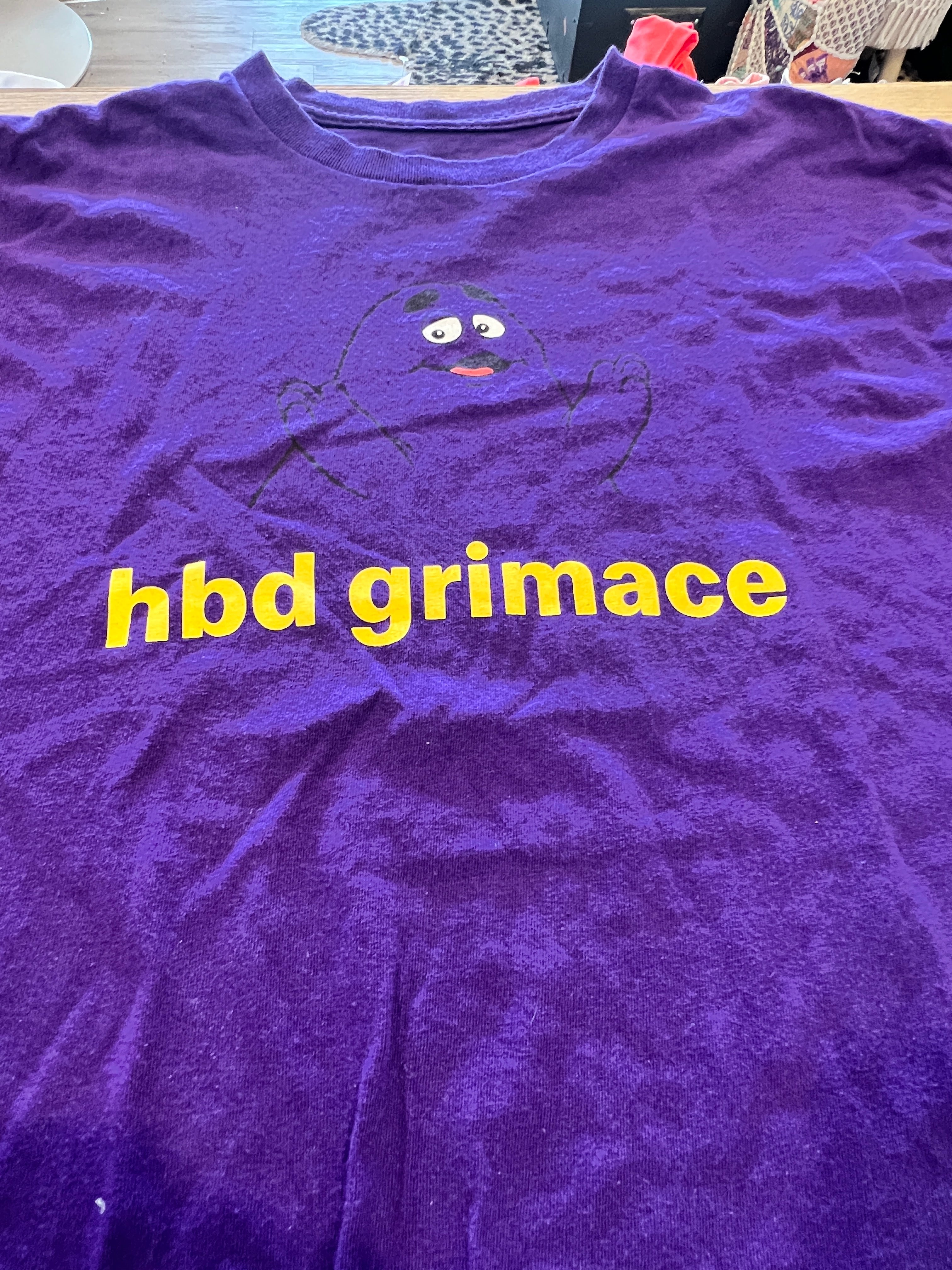 “hbd grimace” Graphic Tee