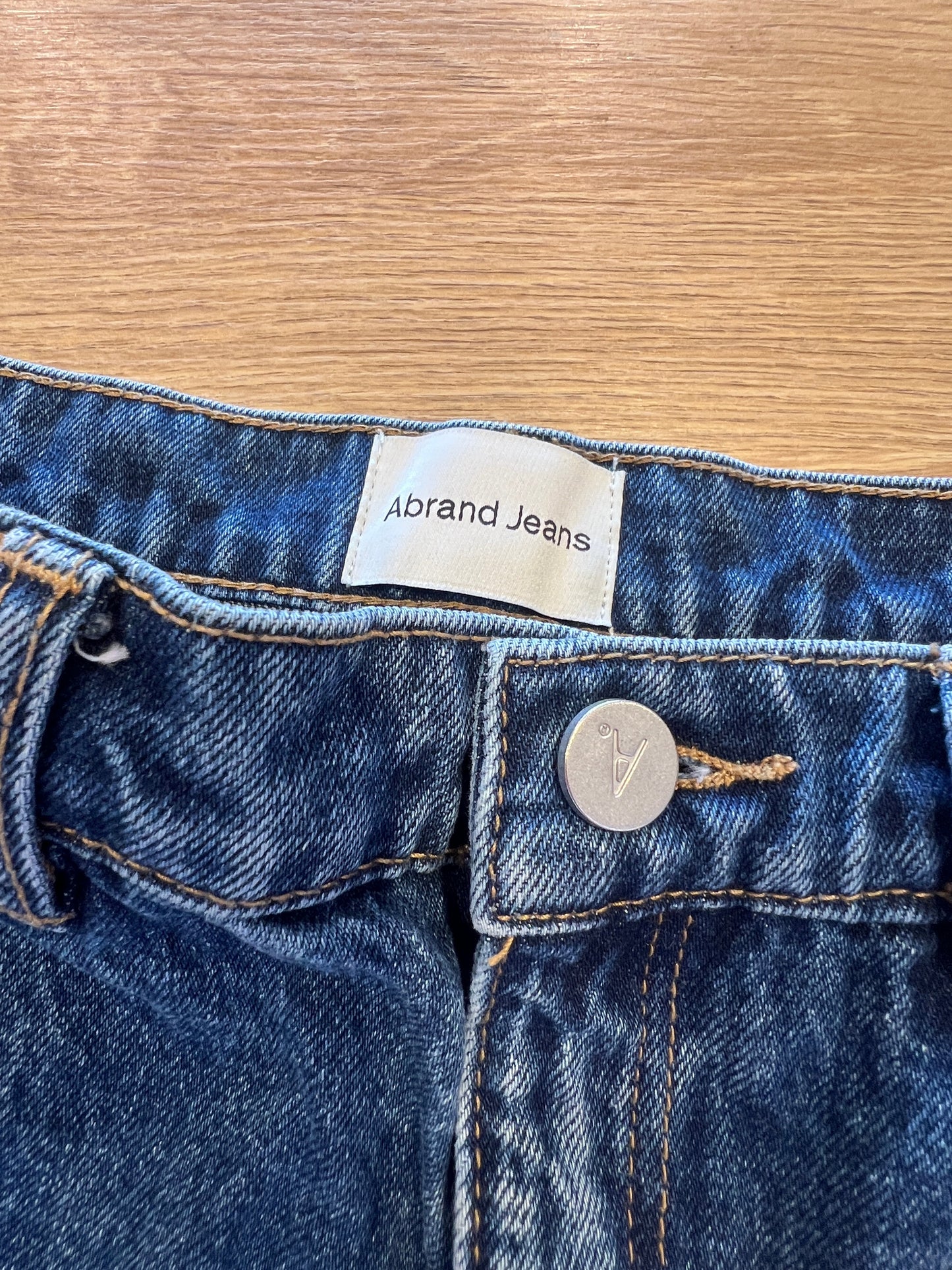 Abrand ’99 Y2K Low Rise Raw Hem Denim Mini Skirt