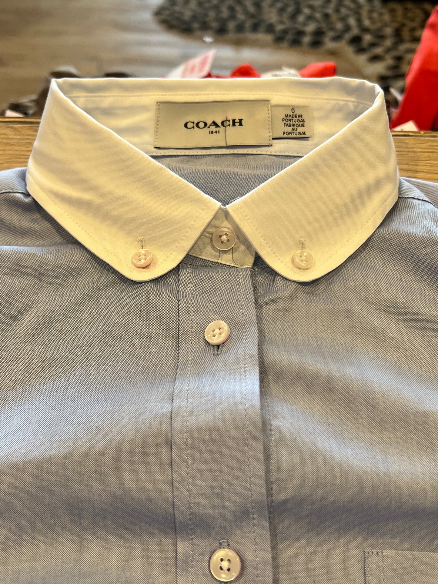 COACH 1941 Two-Tone Button Down Shirt