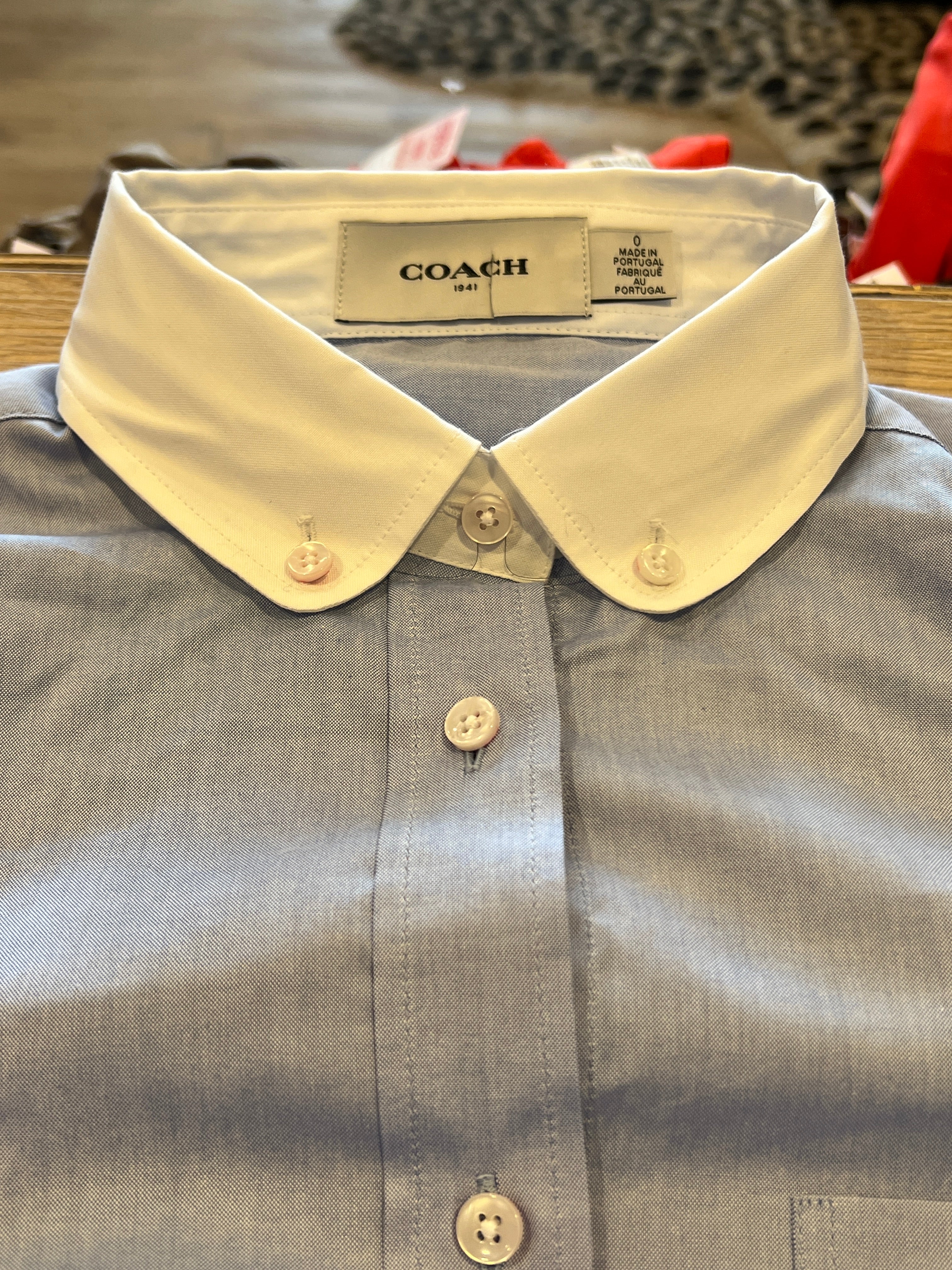 COACH 1941 Two-Tone Button Down Shirt