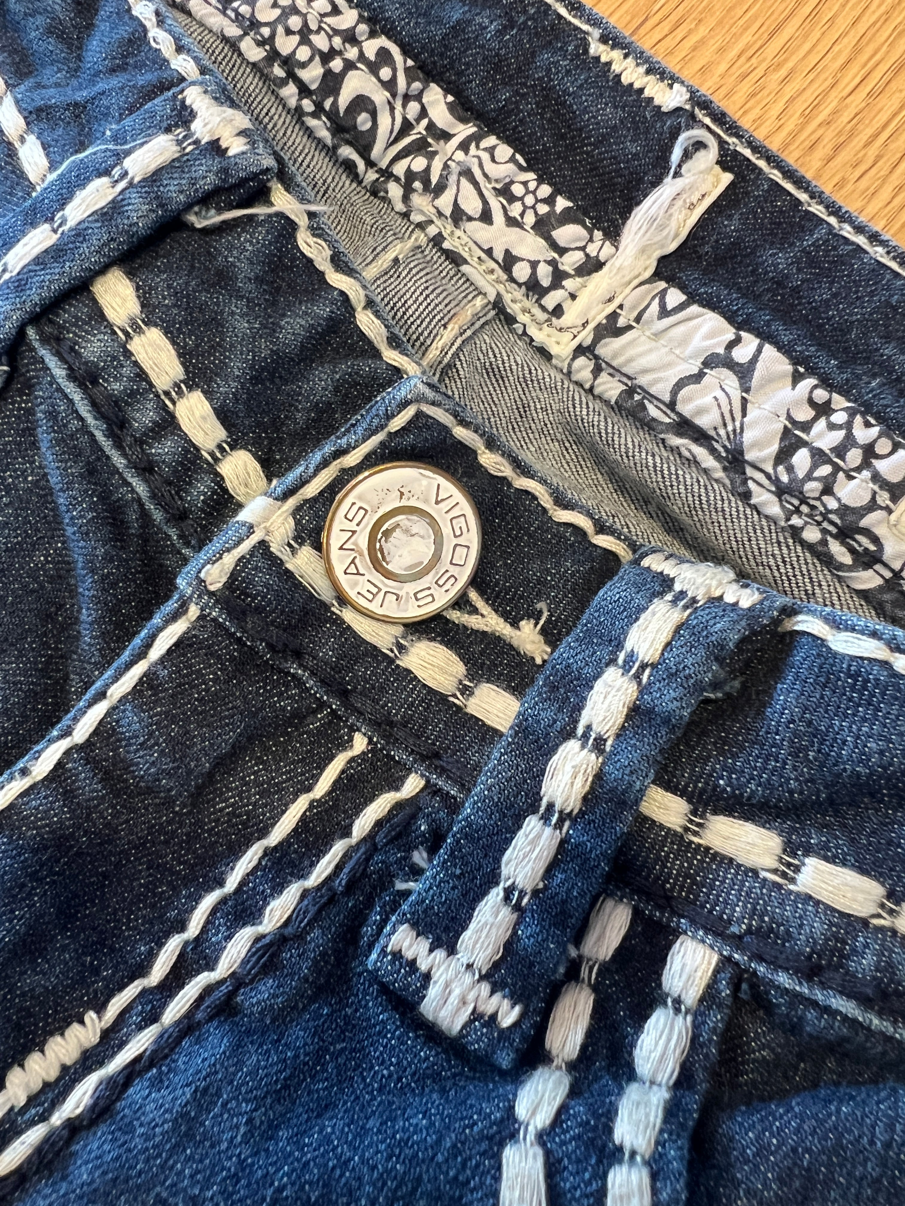 Vintage Vigoss Handcrafted Stitch Detail Jeans