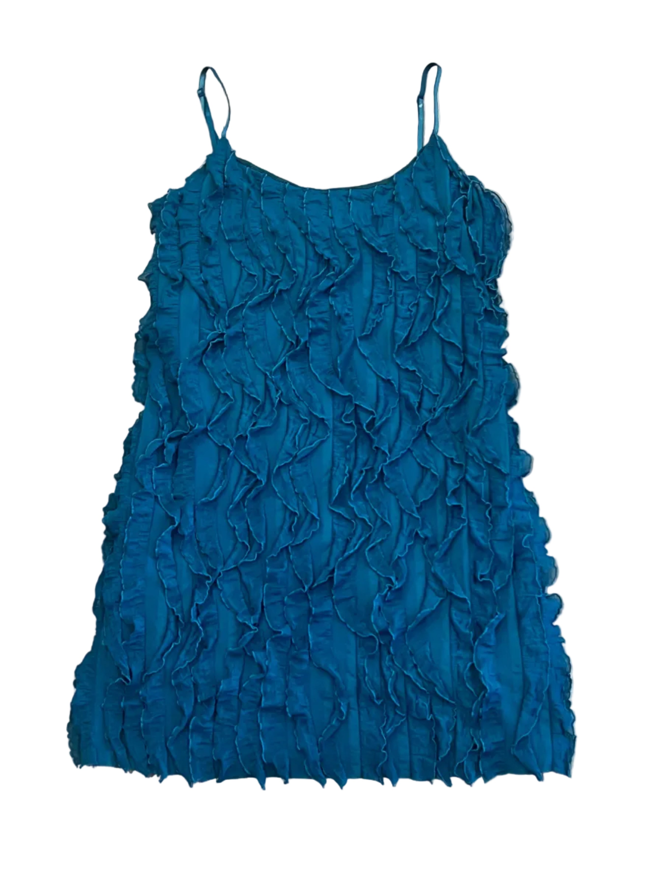 Y2K Wet Seal Textured Ruched Bodycon Mini Dress