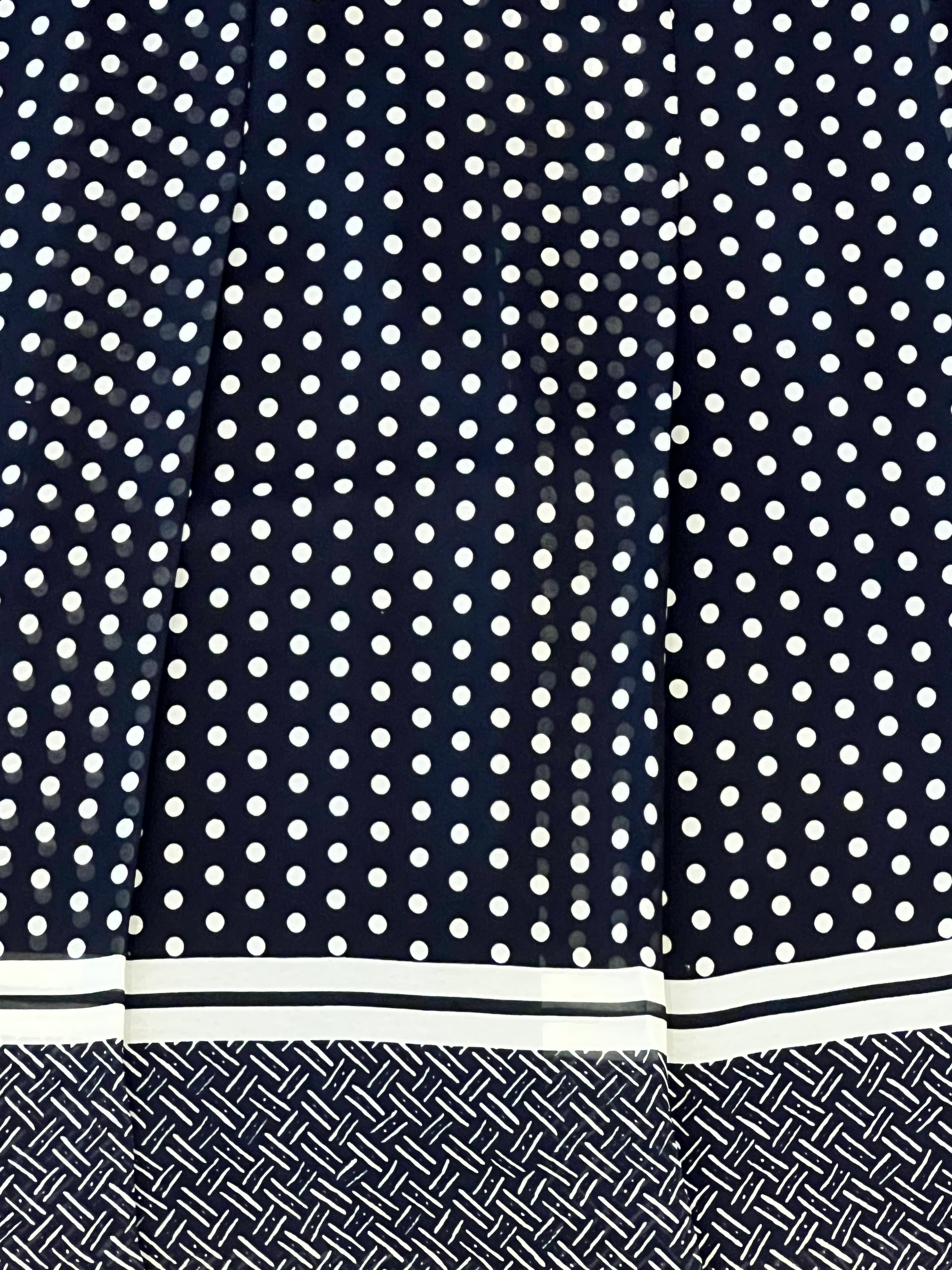 Vintage Jones Wear Navy Polka Dot Skirt