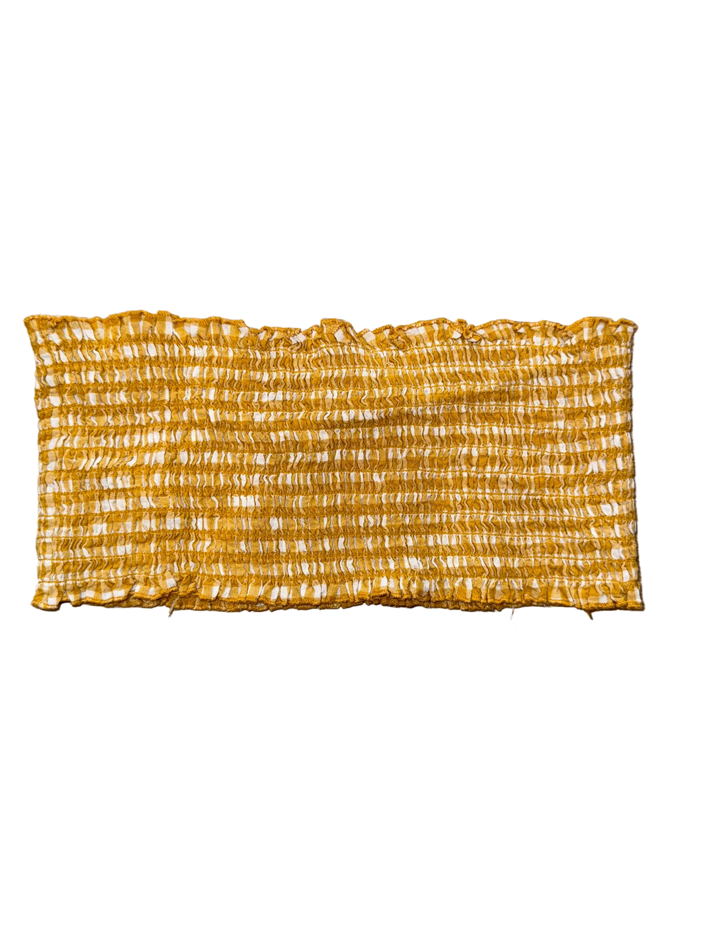 Brandy Melville Y2K Yellow Gingham Tube Top