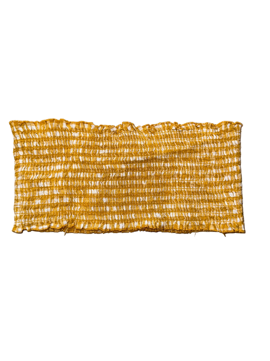Brandy Melville Y2K Yellow Gingham Tube Top