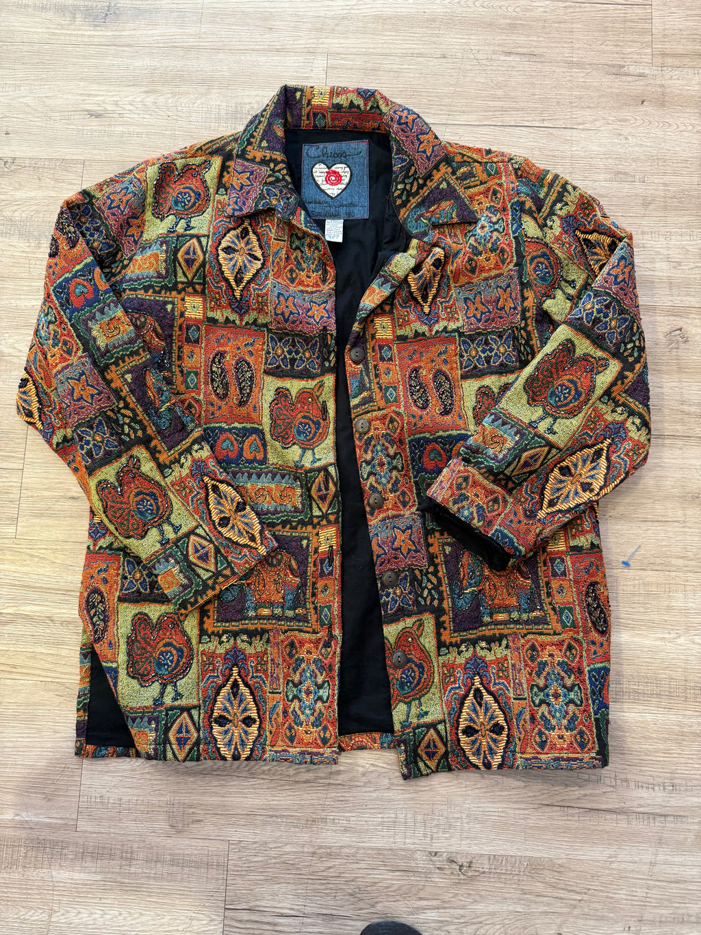 Vintage Chico’s Embroidered Beaded Coat