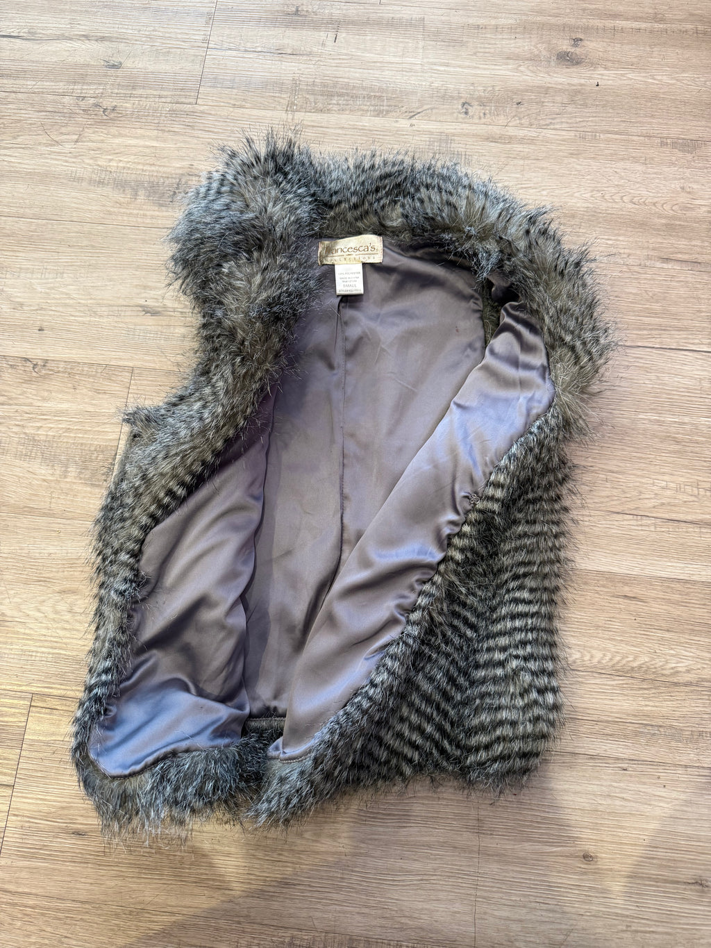 Y2K Furry Sleeveless Cardigan