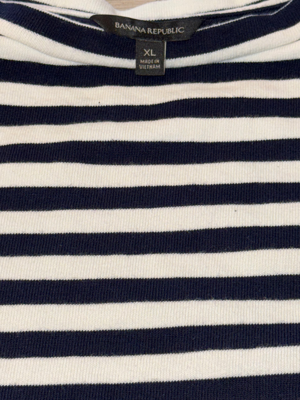 Banana Republic Navy & White Striped Sweater