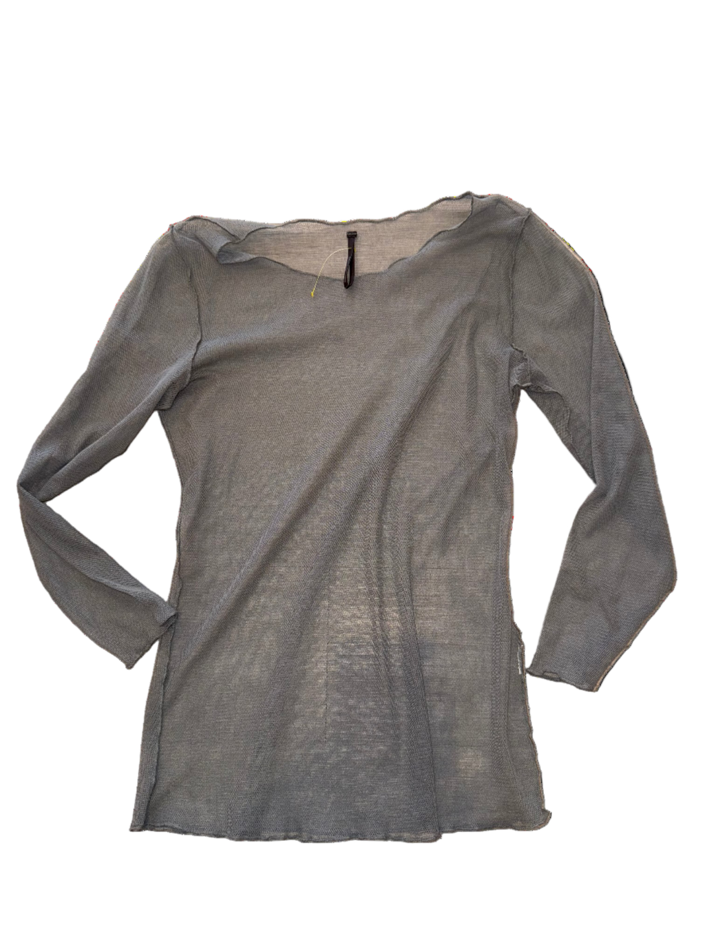 Sheer Army Green Mesh Top