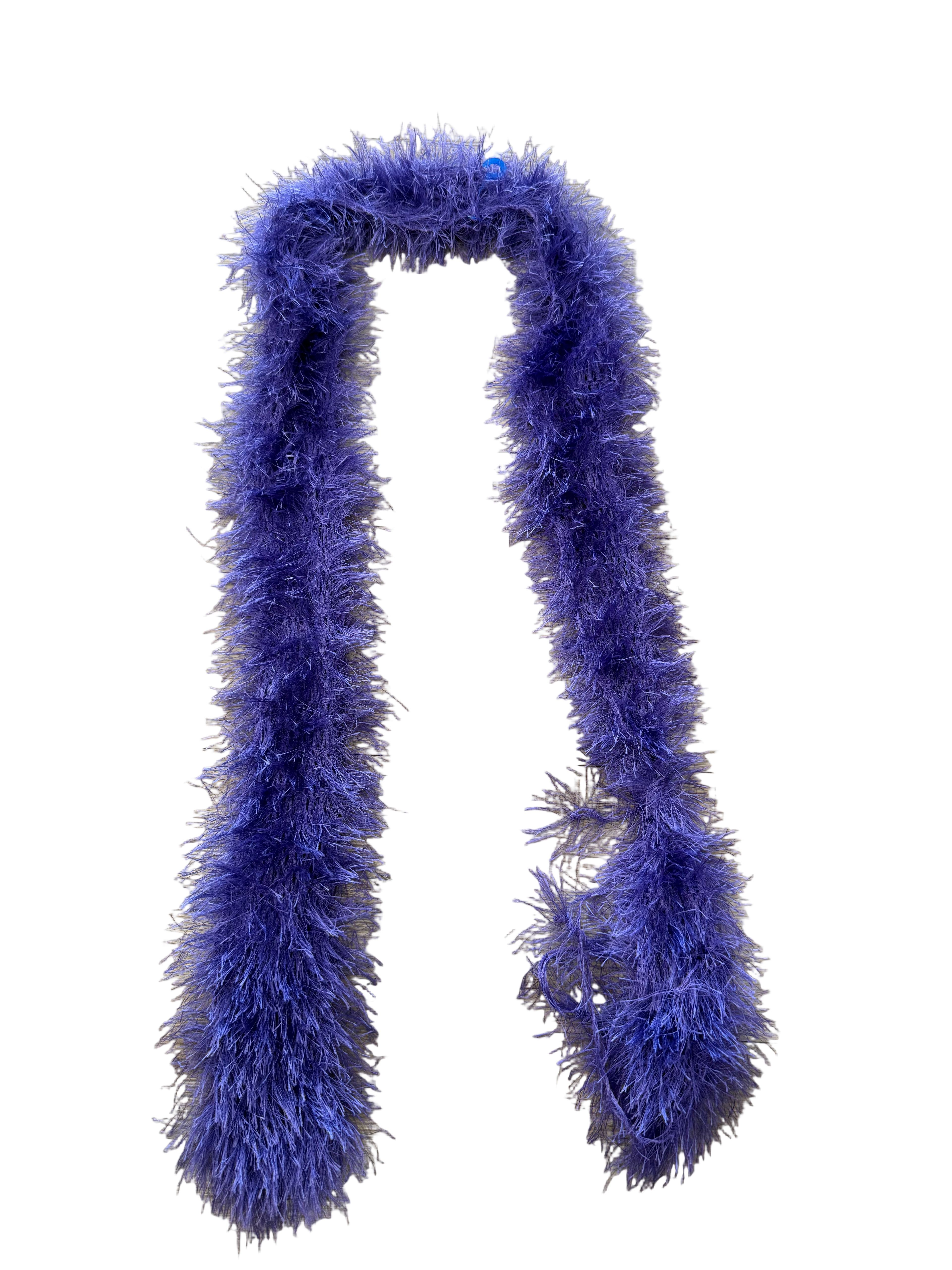 Purple Furry Y2K Skinny Scarf